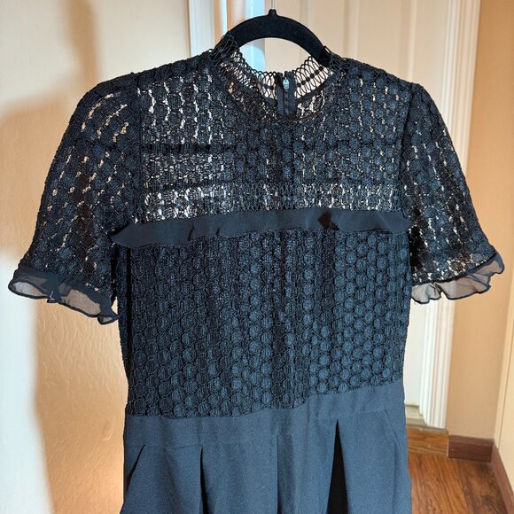 Chelsea28 Lace Bodice Black Jumpsuit – Size 12 - Picture 4 of 5